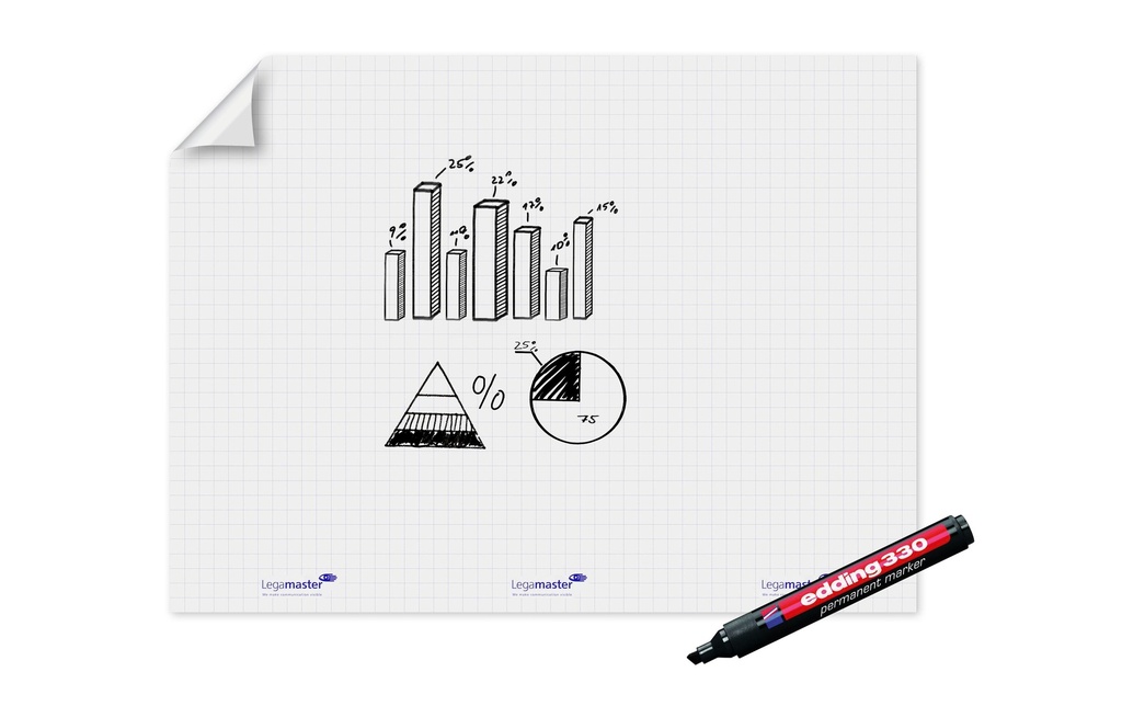 LEGAMASTER Flipchart Magic Chart 120x90 (15 pces)