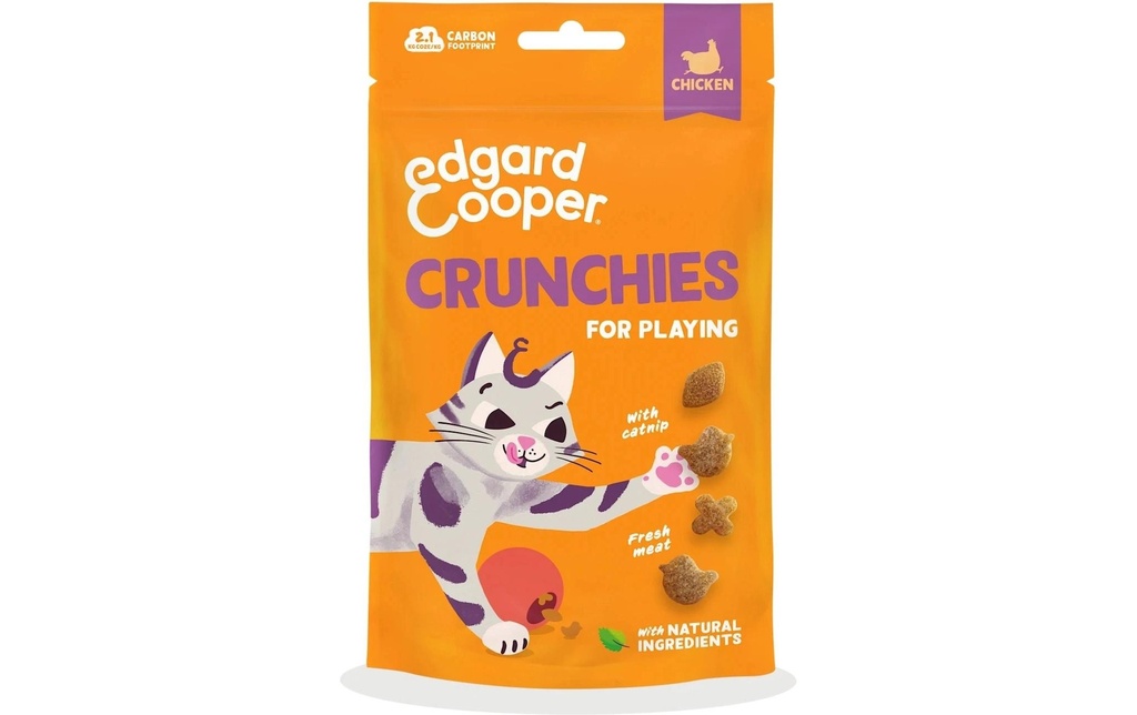 Edgard & Cooper Collation pour chat Crunchies au poulet 50 g