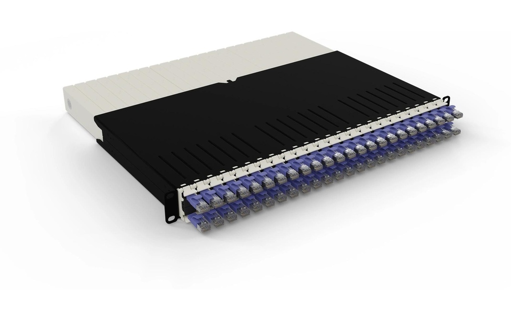 Patchbox patchbox.one / 8RU / Cat 6A, STP, 0.8 m, Violet