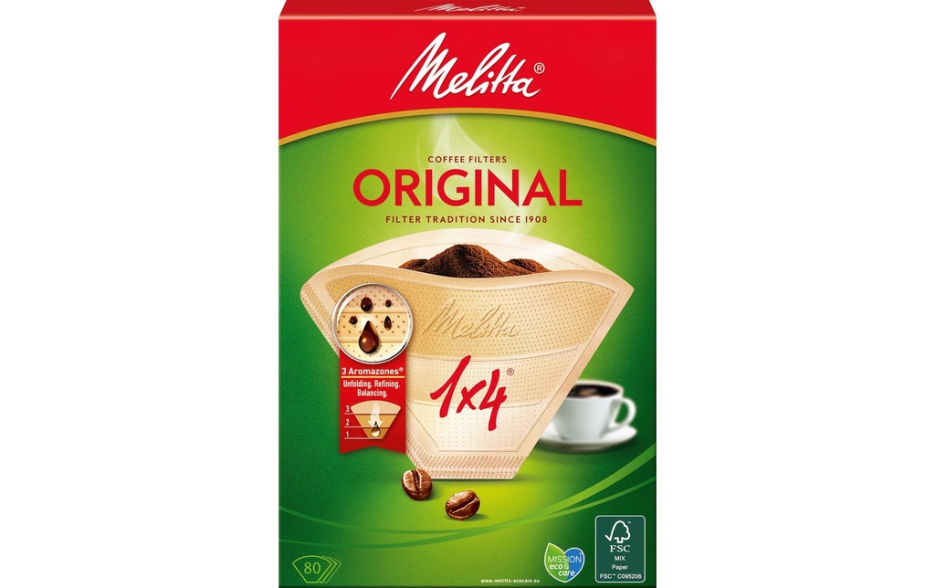 Melitta Filtre Original 1x4 80 Pièce/s