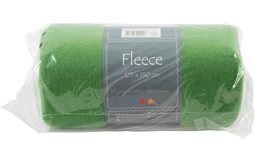 Creativ Company Polaire 150 cm x 125 cm, Vert