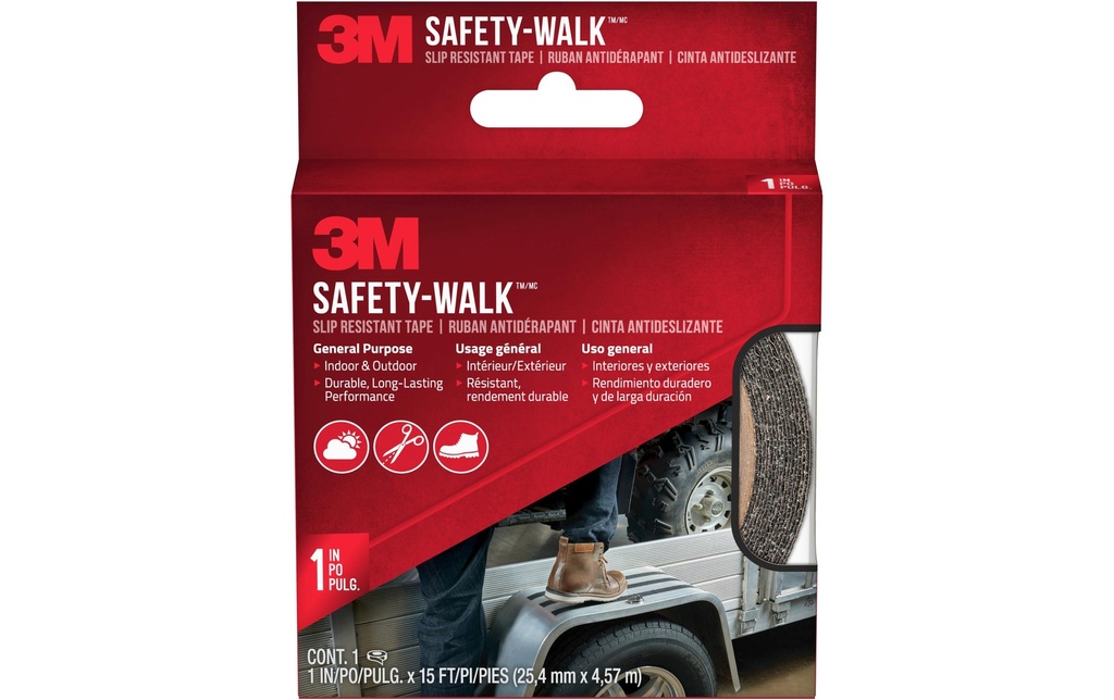 3M Bande antidérapante 610B-R1X180 25 mm x 4.6 m