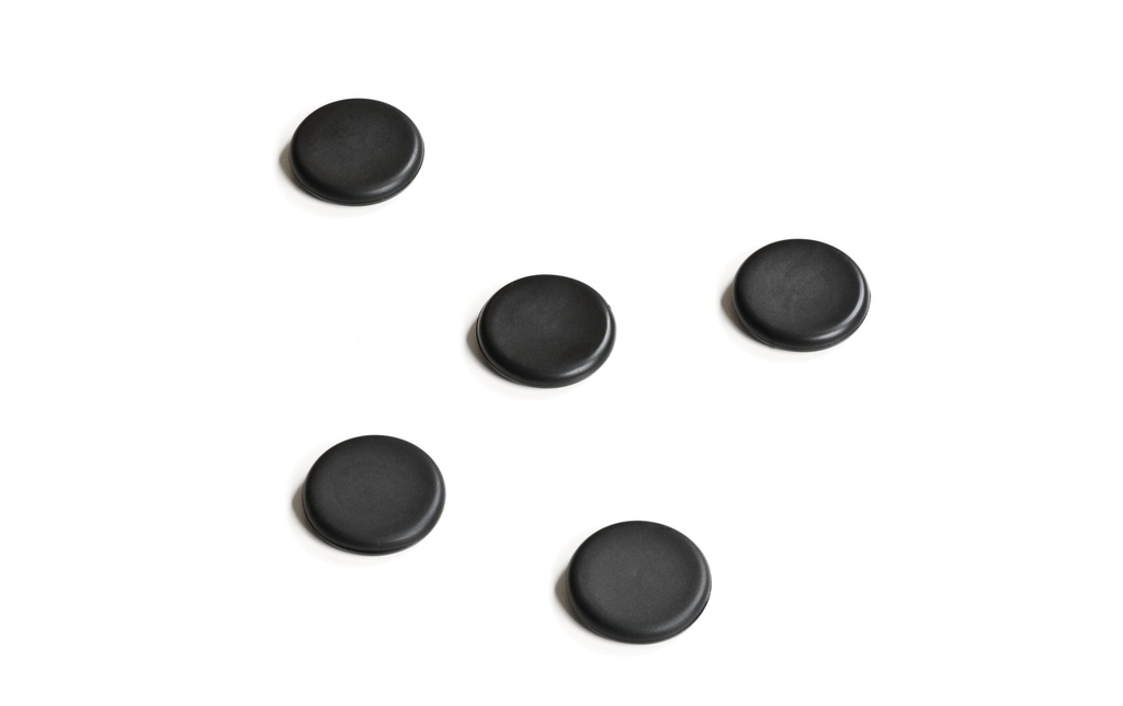 [251181600] LEGAMASTER Aimants p.tabl.verre 30mm noir (5 pces)
