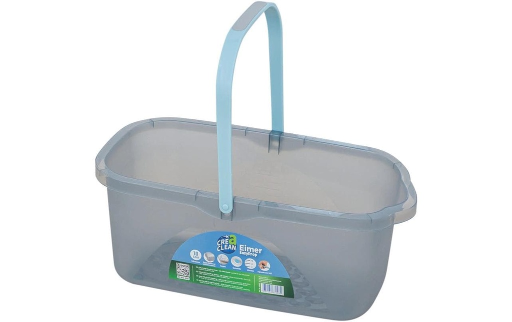 CreaClean Seau de ménage EasyProp 10 l, Gris