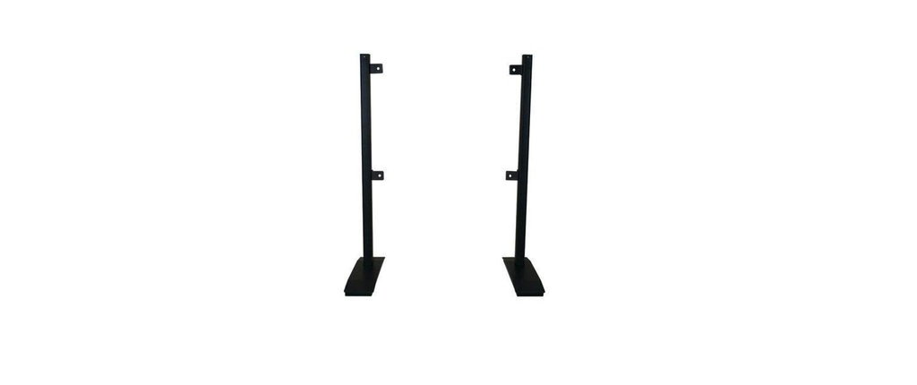 Audioraq Pied de table pour écran Premium Twin 80 max. 50 kg Noir