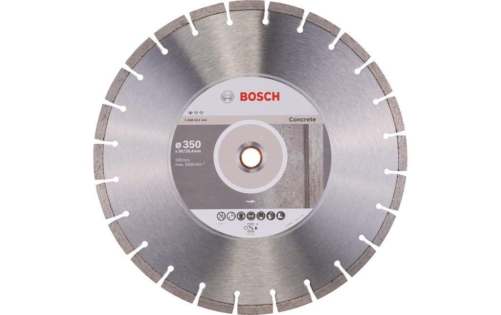 Bosch Professional Disque à tronçonner diamanté Standard for Concrete, 350 x 2.8 x 10 mm