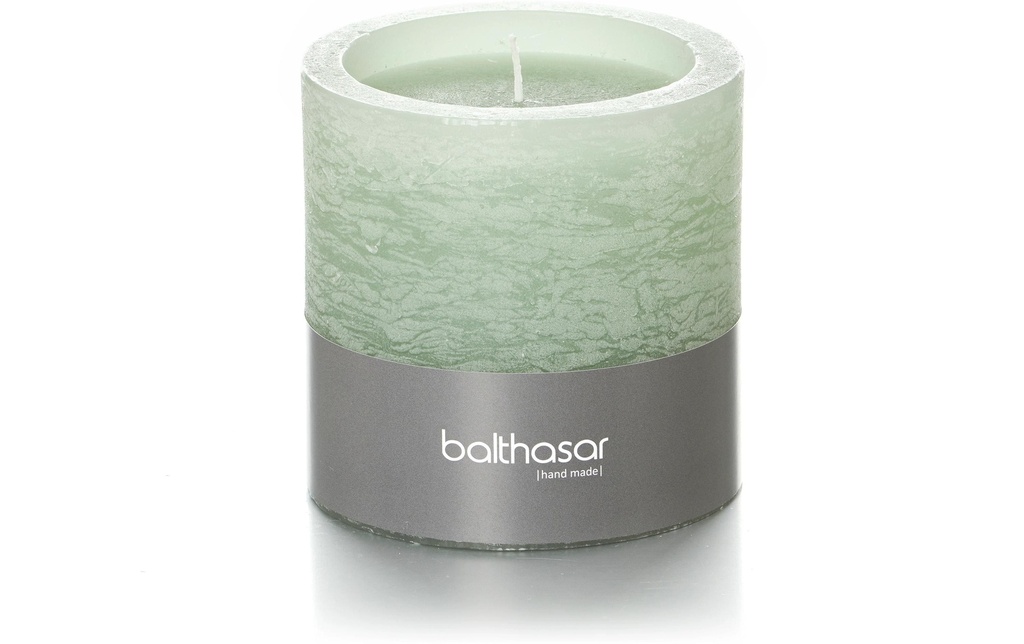 balthasar Bougie Rustico 10 cm x 10 cm, Vert clair