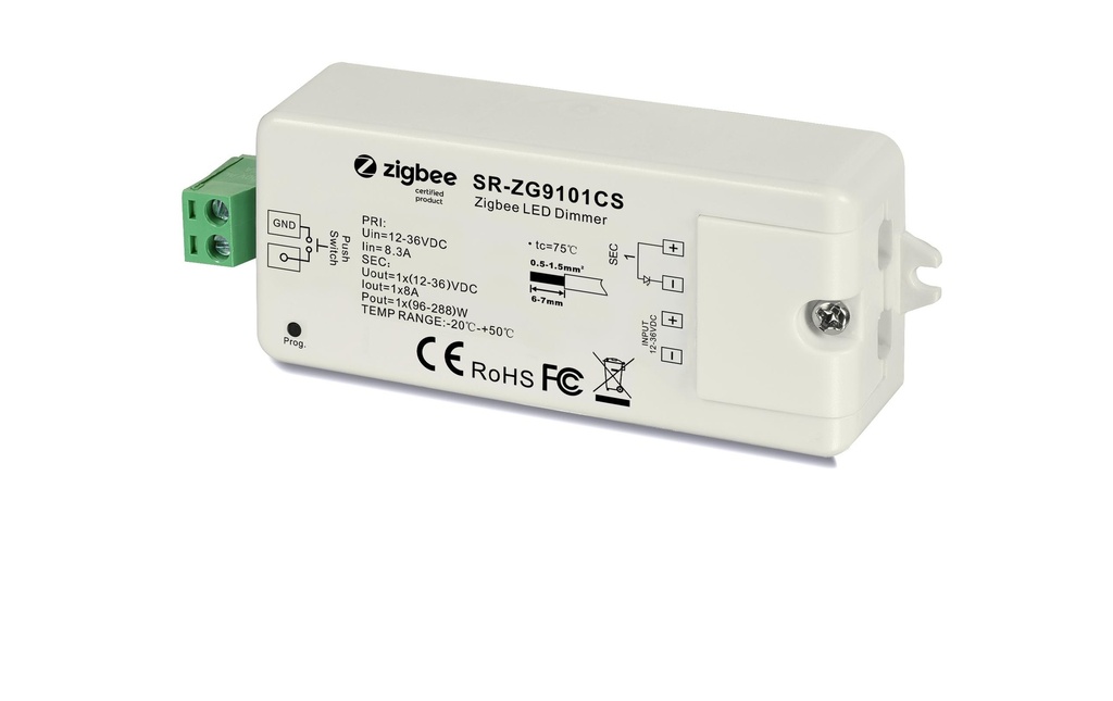 Sunricher Variateur LED ZigBee 3.0 Compatible avec la teinte