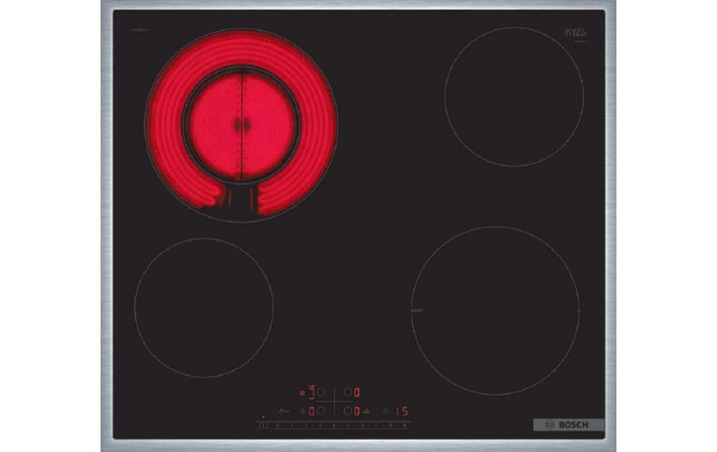 Bosch Plaque de cuisson en vitrocéramique PKF645FP2C À plat