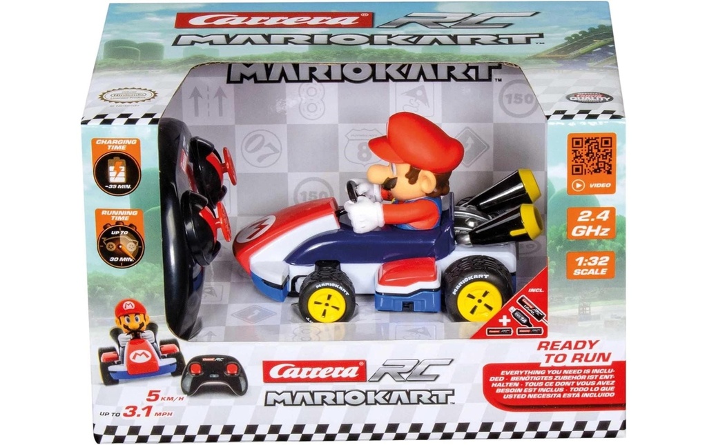 Carrera RC RC Mario Kart Race Mario 1:32 2.4 GHz Fonction complète