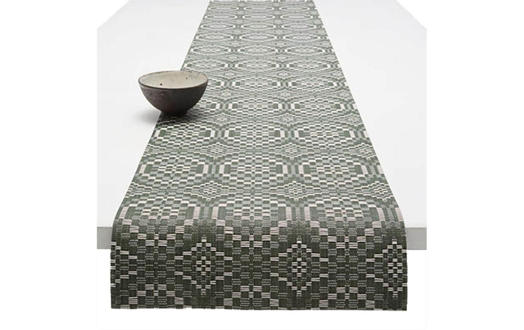Chilewich Chemin de table Overshot Thym, 36 x 183 cm