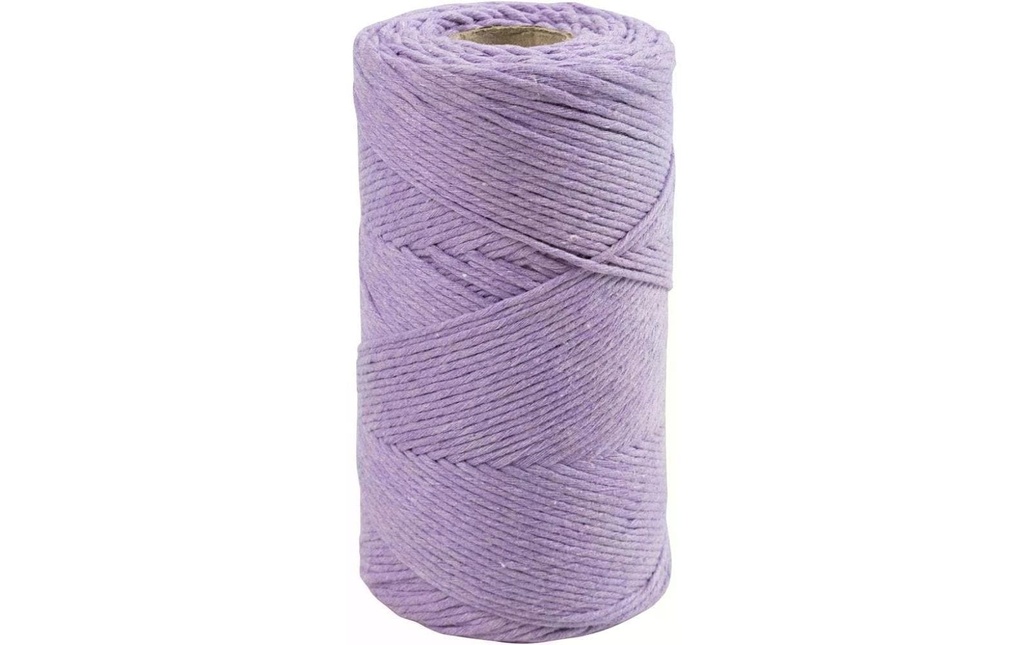 Creativ Company Fil de coton 198 m, 2 mm Lilas