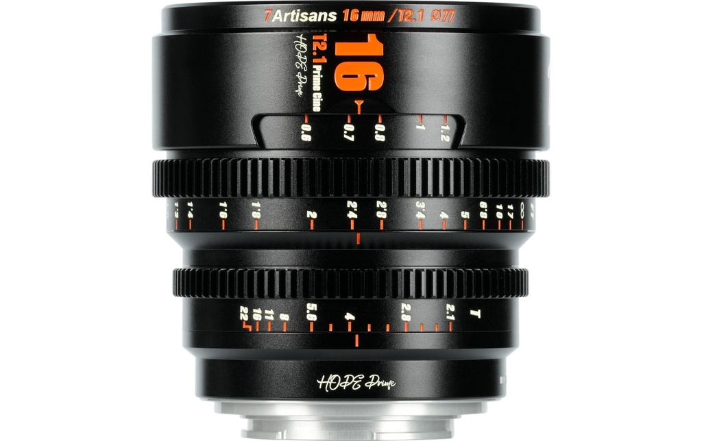 7Artisans Longueur focale fixe 16mm T/2.1 – MFT