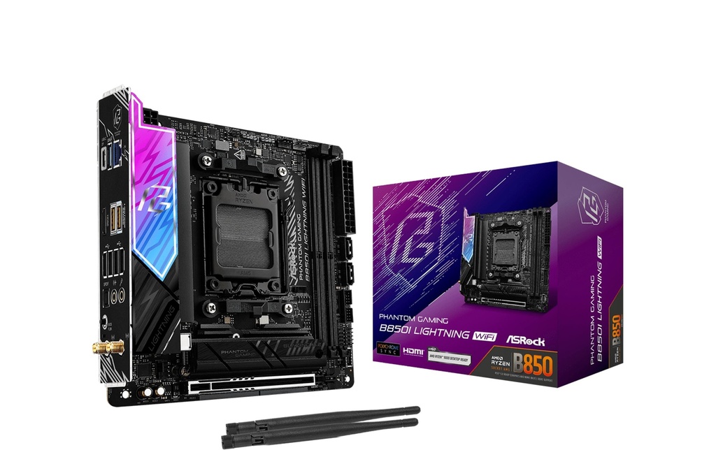 ASRock Carte mère Phantom Gaming B850I Lightning WiFi