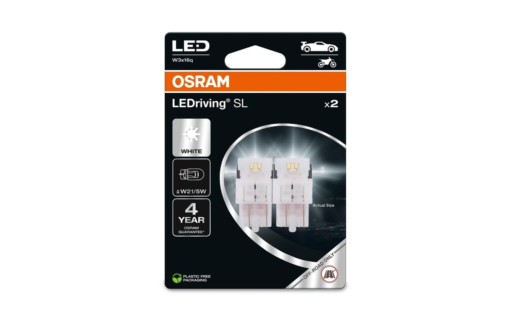 OSRAM LEDriving SL P21/5W BAY15d Red Moto/Voiture de tourisme