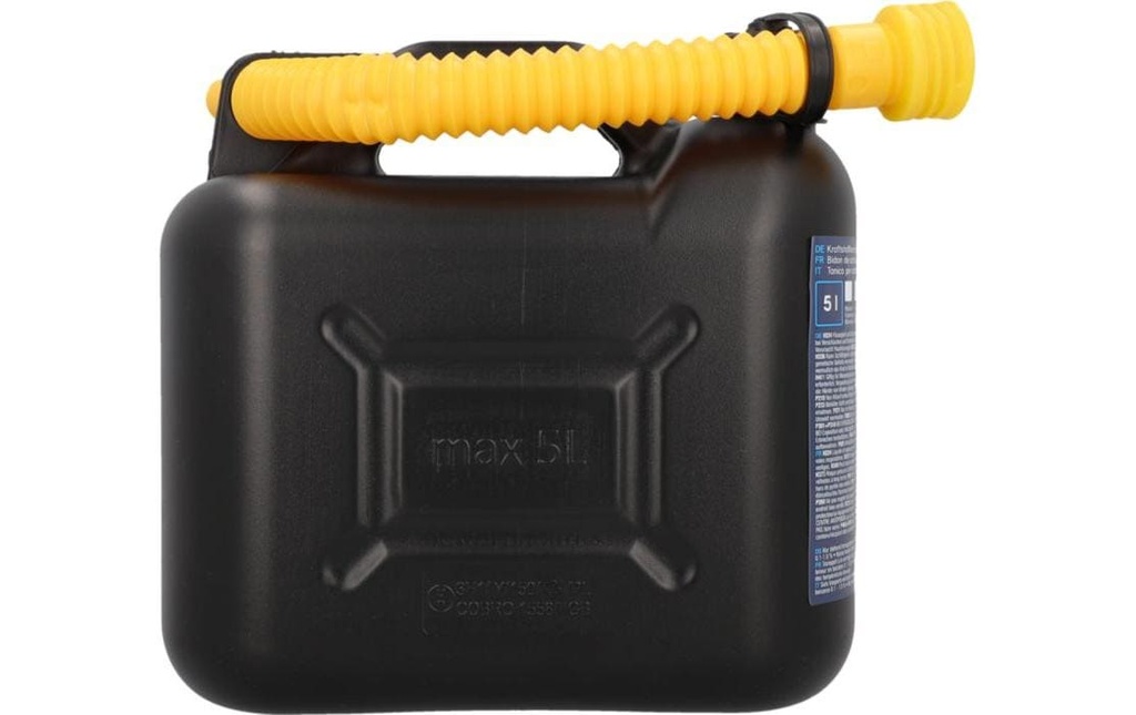 cartrend Bidon d’essence 5 l plastique noir