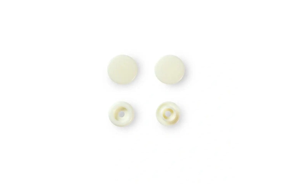 Prym Boutons poussoirs Boutons de couleur Perle, Ø 12,4 mm, 30 pièces