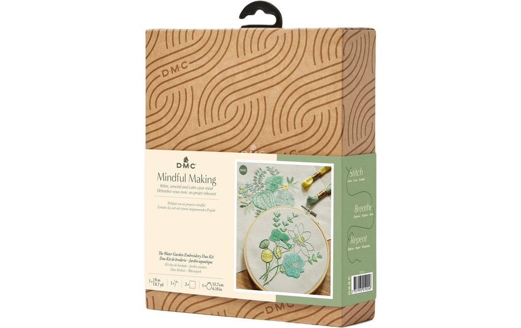 DMC Set de broderie Mindful Making Duo Plantes aquatiques, Ø 15.7 cm