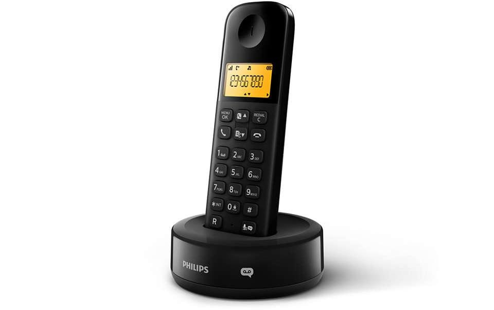 Philips Téléphone sans fil D1651B Noir