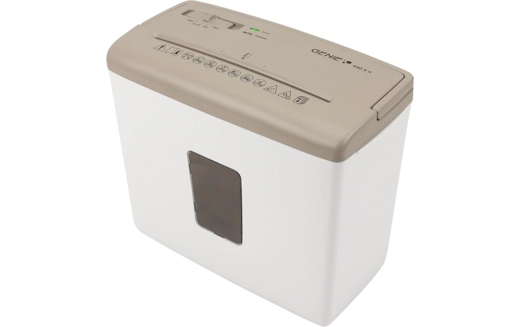 Genie Déchiqueteuse de documents 440X Blanc/marron P4, 4 feuilles