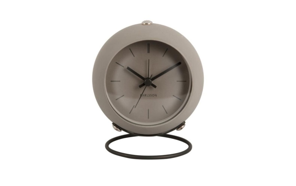 KARLSSON Réveil classique Globe Gris