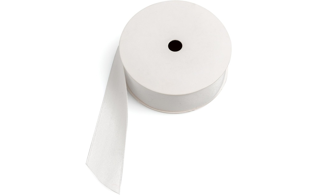 We R Memory Keepers Ruban textile We R Memory Keepers 25 mm x 9.15 m, Blanc