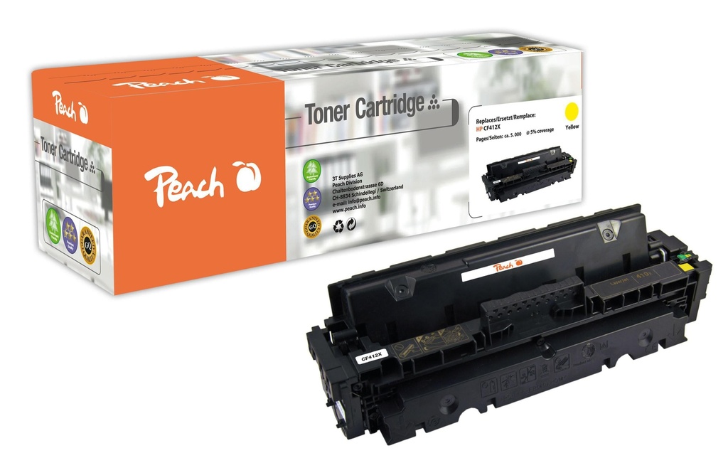 Peach Toner HP Nr. 410X (CF412X) Yellow