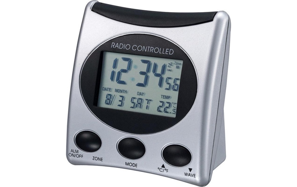 Technoline Réveil radio-piloté WT221-T Argent