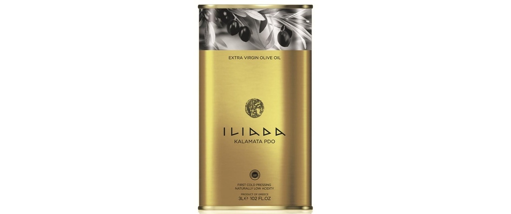 Iliada Huile d'olive extra vierge Kalamata PDO 3000 ml