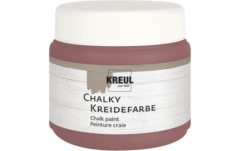 Kreul Peinture à la craie Kreul Chalky Rouge Marsala, 150 ml