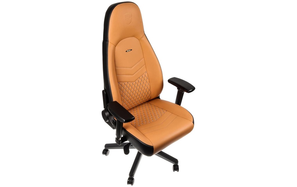 noblechairs Chaise de gaming ICON Cuir véritable Cognac