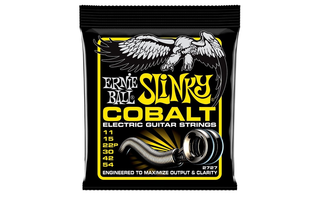 Ernie Ball Cordes de guitare 2727 Slinky Cobalt – Beefy 11-54