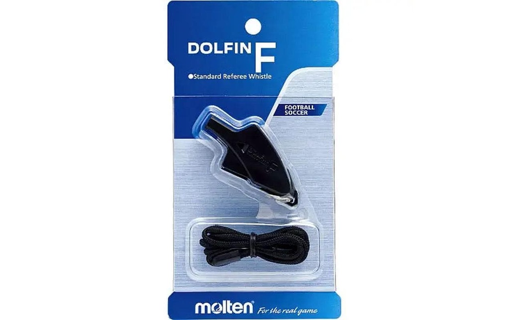 Molten Sifflet d'arbitre Dolfin Football Noir