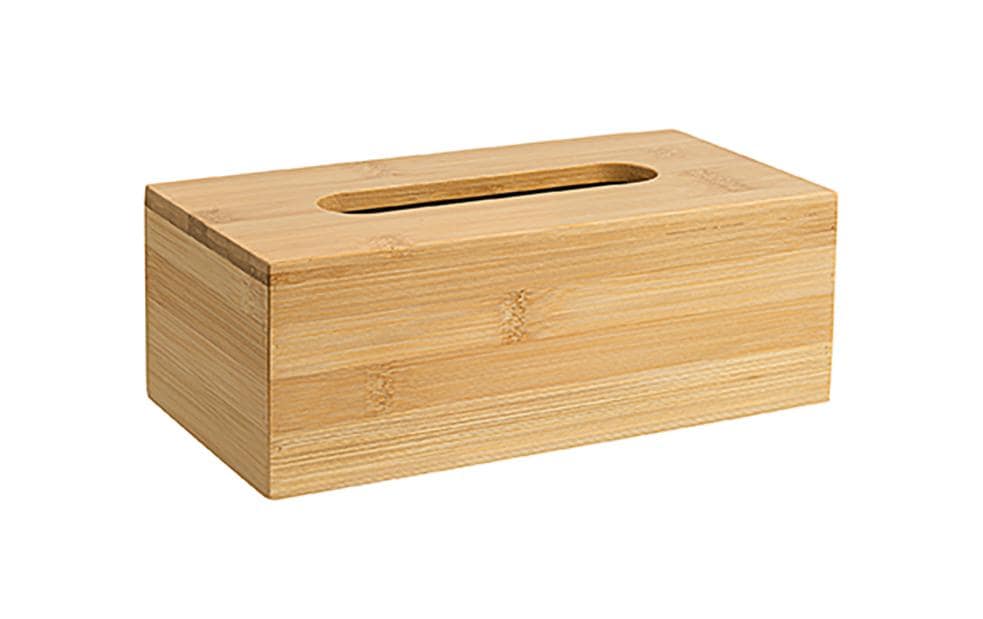 diaqua® Boîte à mouchoirs en bambou 25 x 13 x 9 cm, Nature