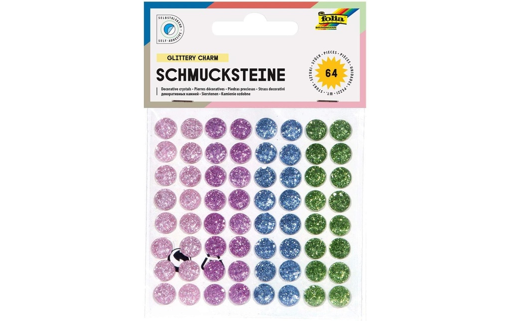 Folia Gemmes Glittery Charm autocollant 64 Pièce/s