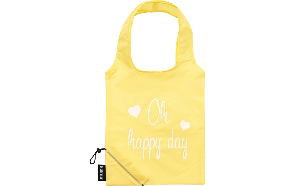 Kolma Sac à provisions RPET «Oh happy day» (jour de fête) Beige