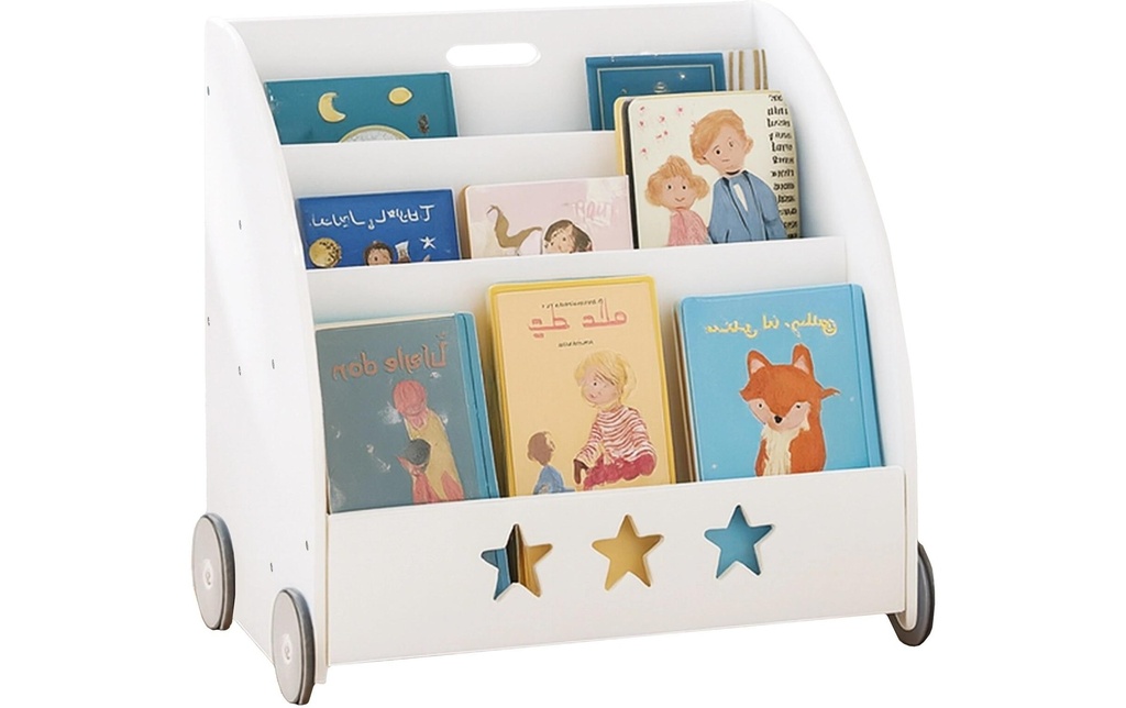 relaxdays Bibliothèque pour les enfants, mobile