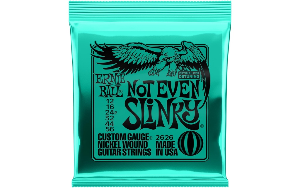 Ernie Ball Cordes de guitare 2626 Slinky Nickel – Not Even 12 - 56