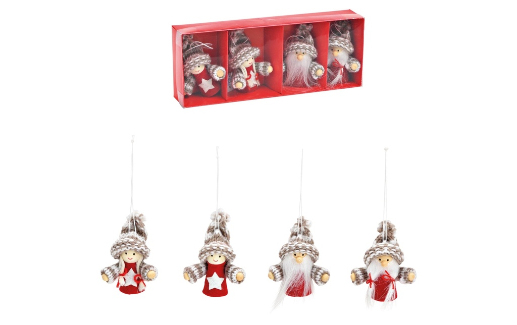 G. Wurm Attache Enfant de l'hiver et Lutin, 4 pièces
