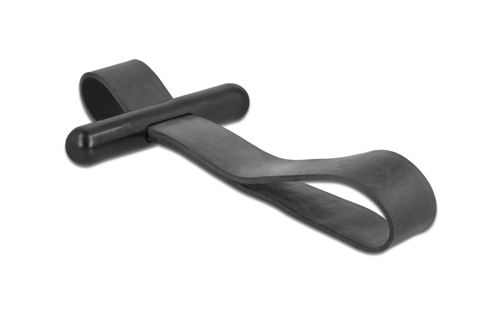 Delock Serre-câble avec Boucle en caoutchouc Noir 26 mm x 15 mm