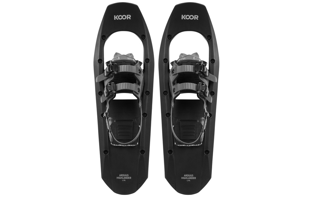 KOOR Raquette à neige Arduus Highlander L/XL Noir