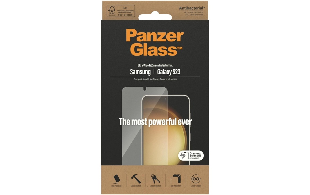 Panzerglass Protection d’écran Ultra Wide Fit Galaxy S23