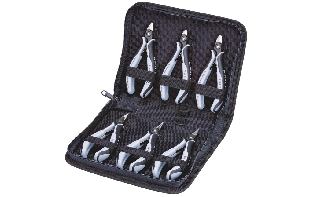 Knipex Jeu de pinces électroniques de précision, 6 pièces
