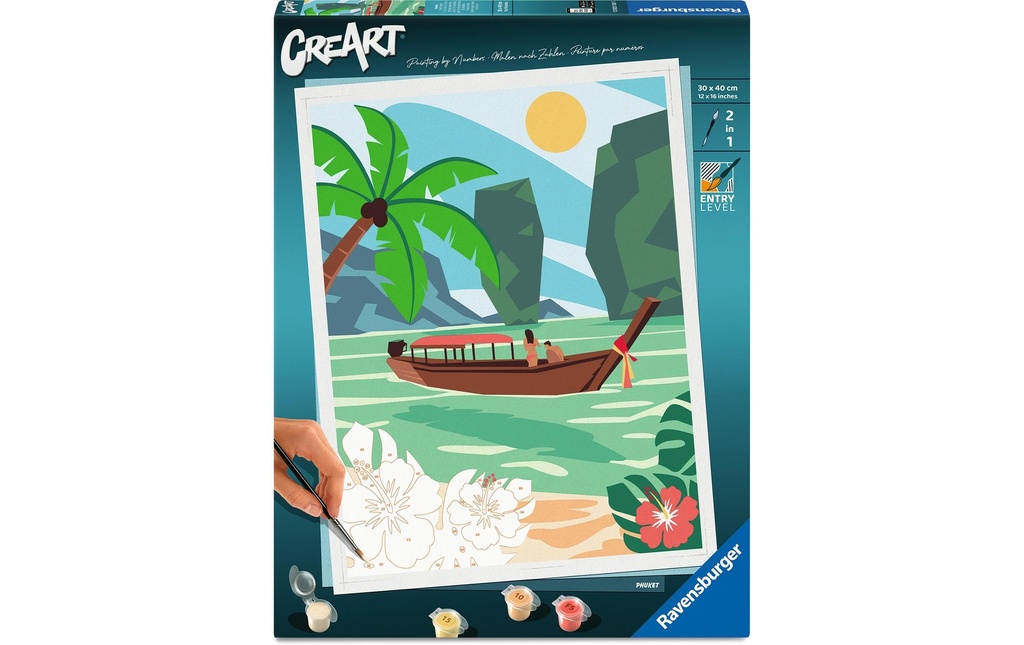 Ravensburger Peinture par numéros CreArt Phuket 33.5 x 43.5 cm