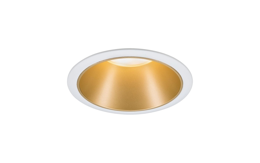 Paulmann Spot encastré Cole, 1 x GU10, 10 W, blanc/or