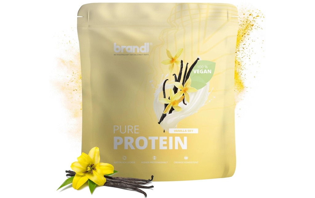 Brandl-Nutrition Poudre Pure Protein 2.0 végétalien Vanille 1000 g