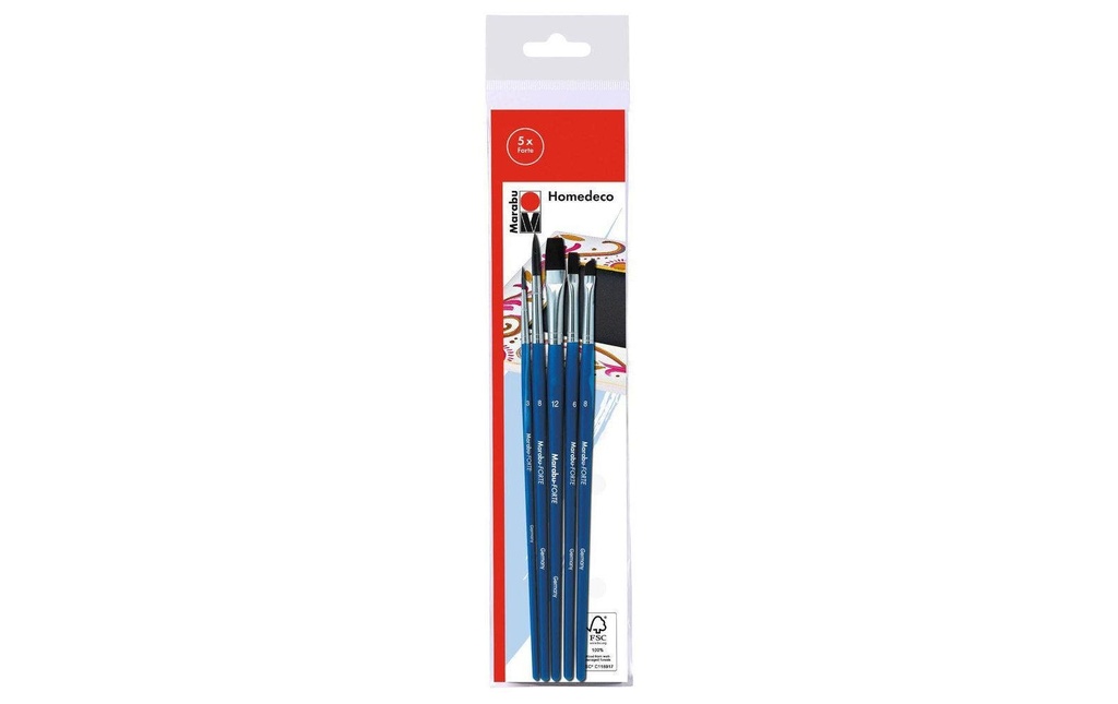 Marabu Brosse en poils synthétiques Textile 3 Pièce/s