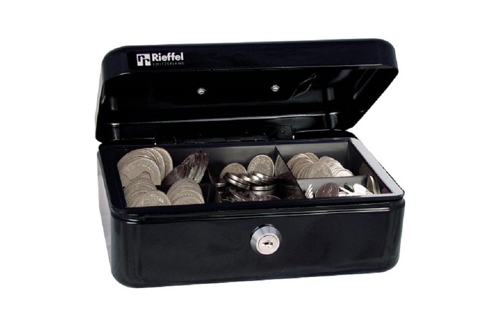 Robert Rieffel Caisse à monnaie VT-GK 2 77 x 207 x 157 mm, noir