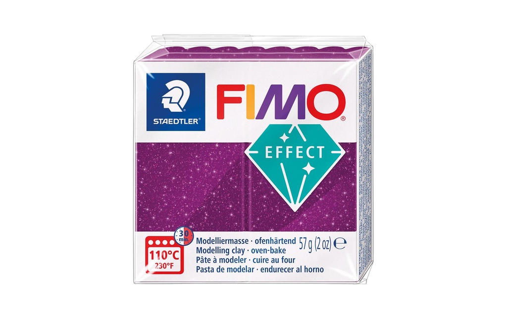 Fimo Matière à modeler Effet 57g Galaxy violet