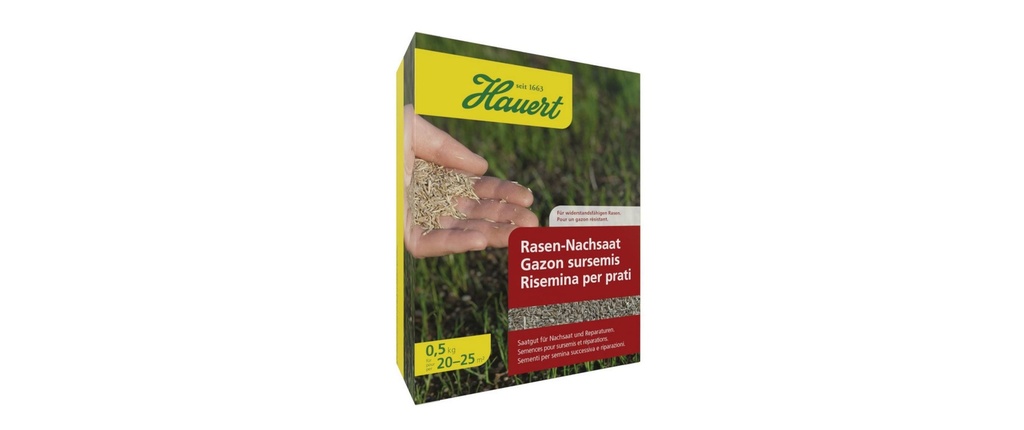 Hauert Semence de gazon 0,5 kg pour le réensemencement et les réparations